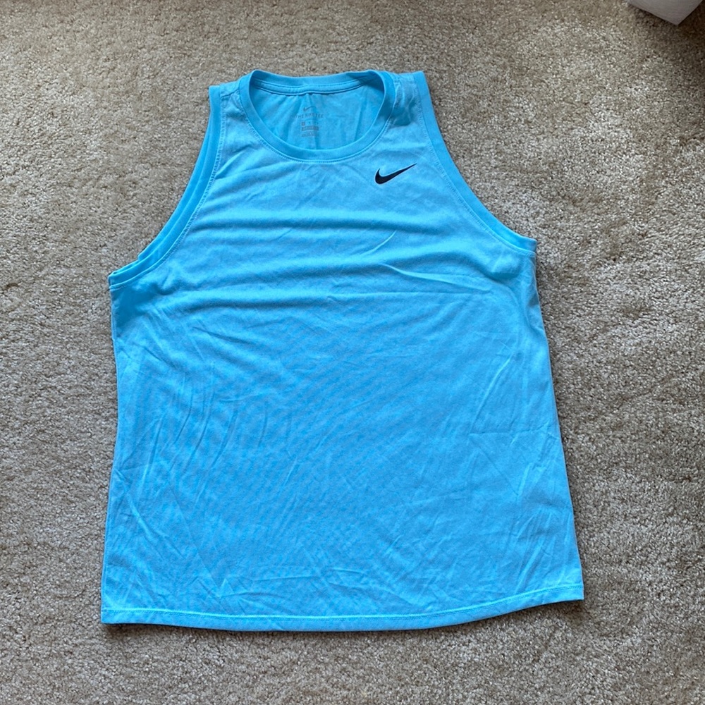 Nike Dri-fit tank blue, women’s large
